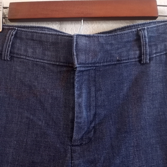 Banana Republic Hampton Fit Preppy Dark Wash Denim Flat Front Shorts - Picture 3 of 4